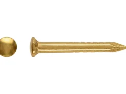 LUX Rundkopfstift Ø 1,6 mm x 17 mm Vermessingt 100 Stück
