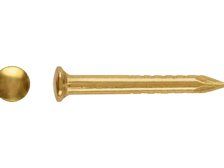 LUX Rundkopfstift Ø 1,2 mm x 13 mm Vermessingt 200 Stück