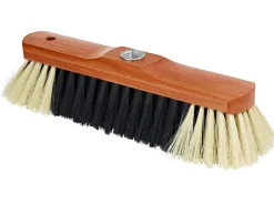 LUX-TOOLS LUX Zimmerbesen Holz lackiert Haarmischung Metallgewinde