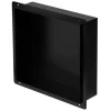 LuxeBath Wandnische aus Edelstahl 30x30x10 cm Schwarz Duschnische Einbauregal* Regale Schwarz