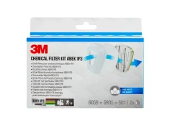 3M Filter 6004 PRO1 ABEK1P3 Weiß 1 Set* Weißlacke