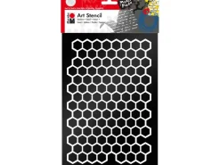 Marabu Art Stencil Schablone Honeycomb DIN A4* Bastelzubehör