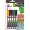 Marabu Deco Painter Acrylmalstifte 5er-Set Miene 2-4 mm
