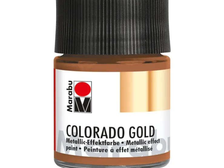 Marabu Metallic-Effektfarbe Colorado Gold 50 ml Antik Kupfer