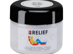 Marabu Relief Gel mit Glitter transparent 225 ml Glitter-