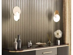 Marburg Vliestapete Akustikpaneel-Muster Metalloptik 10,05 m x 0,53 m Gold* Dekorative Tapeten