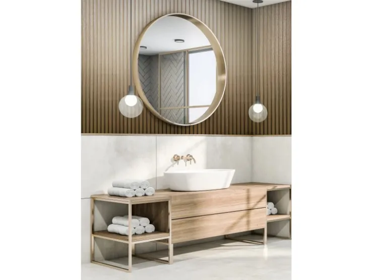 Marburg Vliestapete Akustikpaneel-Muster Metalloptik 10,05 m x 0,53 m Gold* Dekorative Tapeten