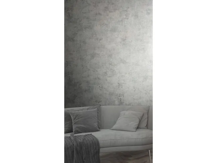 Marburg Vliestapete in Leicht Glänzender Betonoptik Uni Grau-Silber FSC®* Dekorative Tapeten