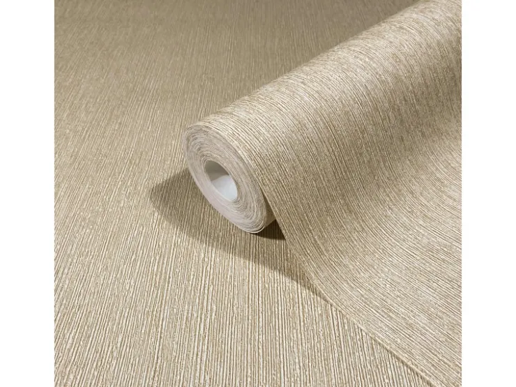 Marburg Vliestapete Uni Feine Linien Modern 10,05 m x 0,53 m Beige-Braun* Dekorative Tapeten