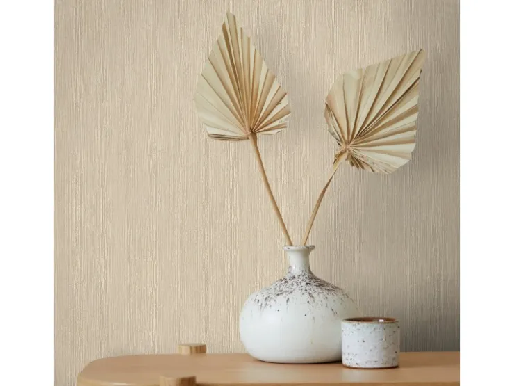 Marburg Vliestapete Uni Feine Linien Modern 10,05 m x 0,53 m Beige-Braun* Dekorative Tapeten