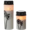 MARELIDA LED Grablichter Grabkerzen Pusteblume Friedhof Trauer Gedenklicht Timer 2er Set* Kerzen