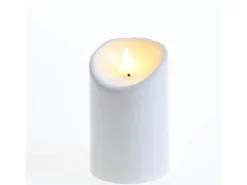 MARELIDA LED Kerze Für Außen Balkon Terrasse Garten 3D Flamme Flackernd Timer H 12,5cm* Kerzen