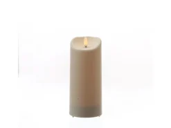 MARELIDA LED Kerze Für Außen Garten Balkon Flackernd Timer H 17,5cm D 7,5cm Creme* Kerzen
