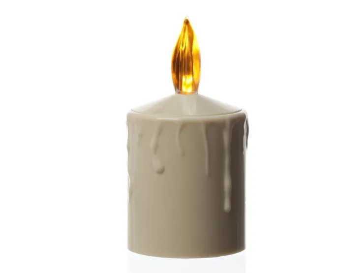 MARELIDA LED Kerzen Grabkerze Grablicht Für Laternen H 11,5cm Sensor Bis 500h Beige 2St* Laternen|Kerzen