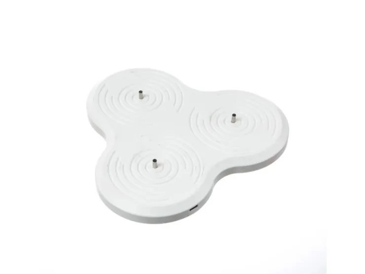 MARELIDA LED Kerzenset LISA Rustik Optik Echtwachskerzen Wiederaufladbar Grau 3er Set* Kerzen
