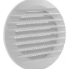 Marley Lüftungsgitter 160 x 125 mm rund zum Einbau in Rohr Weiß