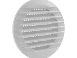 Marley Lüftungsgitter 160 x 125 mm rund zum Einbau in Rohr Weiß