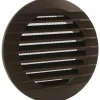 Marley Lüftungsgitter 140 x 100 mm rund zum Einbau in Rohr Braun* Insektenschutz