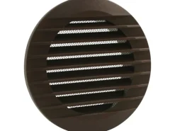 Marley Lüftungsgitter 140 x 100 mm rund zum Einbau in Rohr Braun* Insektenschutz