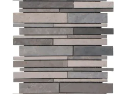 Marmormosaik Black Grey Creme 30,5 cm x 30,5 cm
