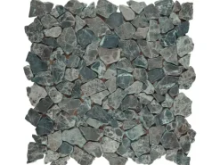 Marmormosaikmatte Marron Emperado Dark 30,5 cm x 30,5 cm