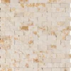 Marmormosaikmatte Sunny Beige Brick 32 cm x 32 cm