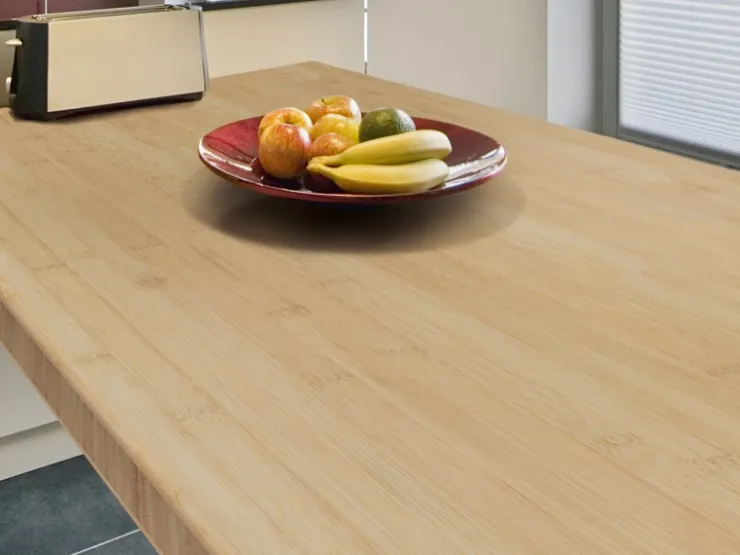 Massivholz Arbeitsplatte Bambus 240 cm x 63,5 cm x 2,7 cm* Wandregale