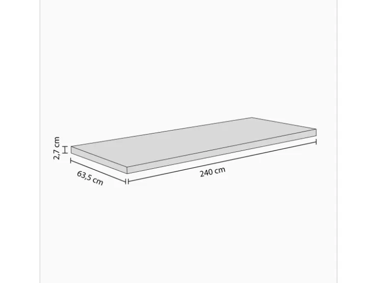 Massivholz Arbeitsplatte Bambus 240 cm x 63,5 cm x 2,7 cm* Wandregale
