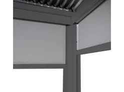 MCW Alu Pergola L41 mit 2x Seitenwand Anthrazit 3x3,7m