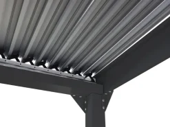 MCW Alu Pergola L41 mit 2x Seitenwand Anthrazit 3x3,7m