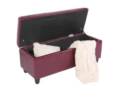 MCW Aufbewahrungs-Truhe Kriens Leder/Kunstleder 112x45x45cm