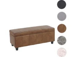 MCW Aufbewahrungs-Truhe Kriens Stoff/Textil 45x114x45cm Wildlederimitat* Aufbewahrung