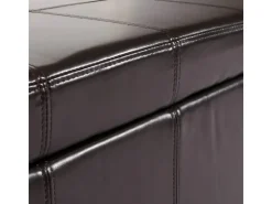 MCW Aufbewahrungs-Truhe Kriens Leder/Kunstleder 112x45x45cm