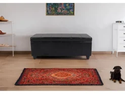 MCW Aufbewahrungs-Truhe Kriens Leder/Kunstleder 112x45x45cm
