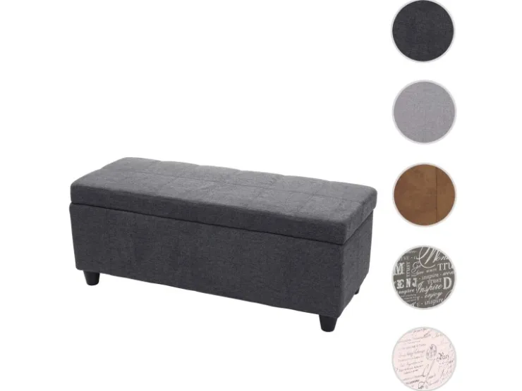 MCW Aufbewahrungs-Truhe Kriens Stoff/Textil 45x114x45cm