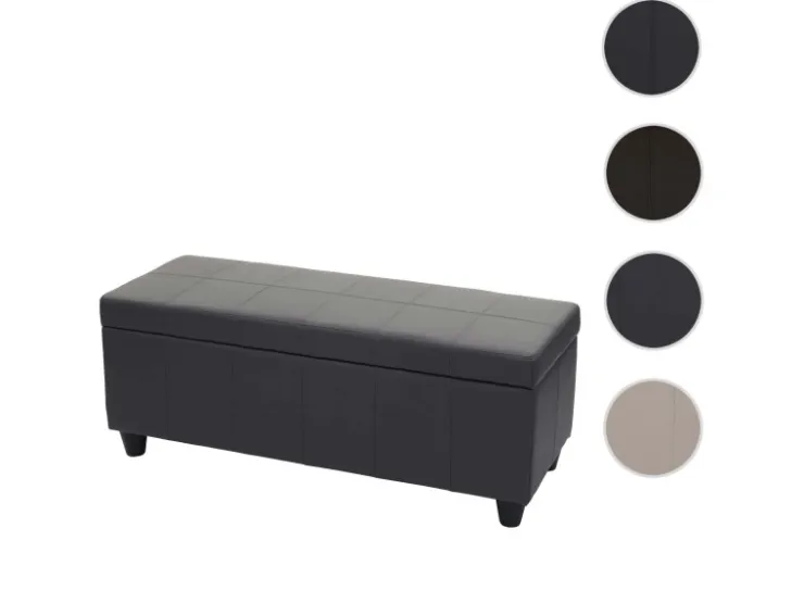 MCW Aufbewahrungs-Truhe Kriens Kunstleder 45x114x45cm Matt* Aufbewahrung