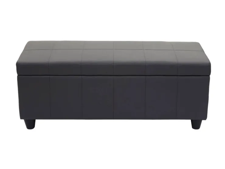 MCW Aufbewahrungs-Truhe Kriens Kunstleder 45x114x45cm Matt* Aufbewahrung