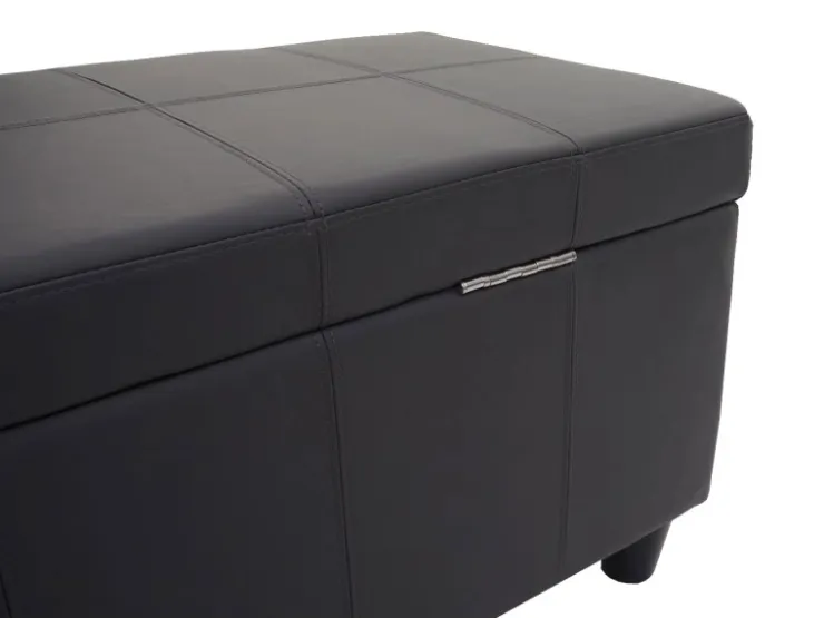 MCW Aufbewahrungs-Truhe Kriens Kunstleder 45x114x45cm Matt* Aufbewahrung