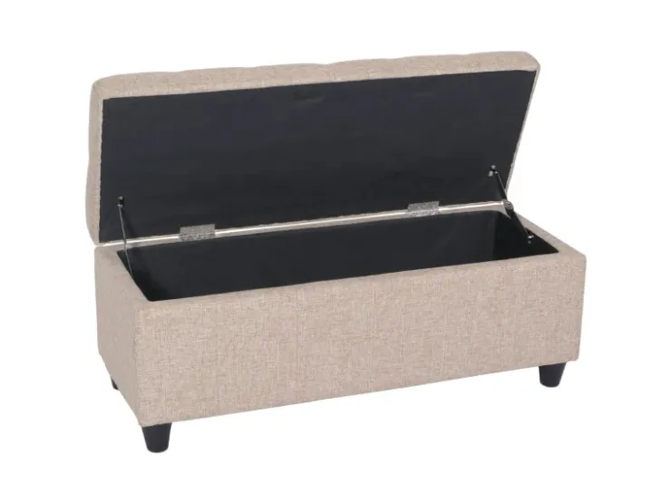 MCW Aufbewahrungs-Truhe Kriens Stoff/Textil 45x114x45cm* Sitzbänke