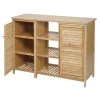 MCW Badezimmerschrank B18 2 Türen Bambus 87x99x33cm* Möbelserien