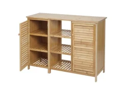 MCW Badezimmerschrank B18 2 Türen Bambus 87x99x33cm* Möbelserien
