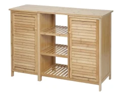 MCW Badezimmerschrank B18 2 Türen Bambus 87x99x33cm* Möbelserien