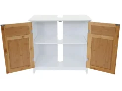 MCW Badset A85 Hochschrank Waschbeckenunterschank Kommode