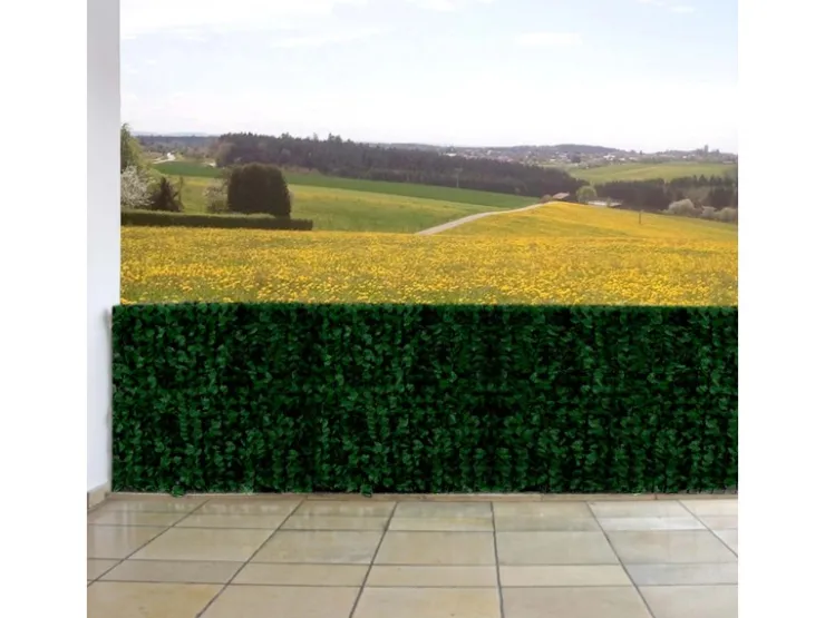 MCW Balkonsichtschutz N77 500x100cm Blatt - 500x100cm Blatt Dunkel* Bastelzubehör