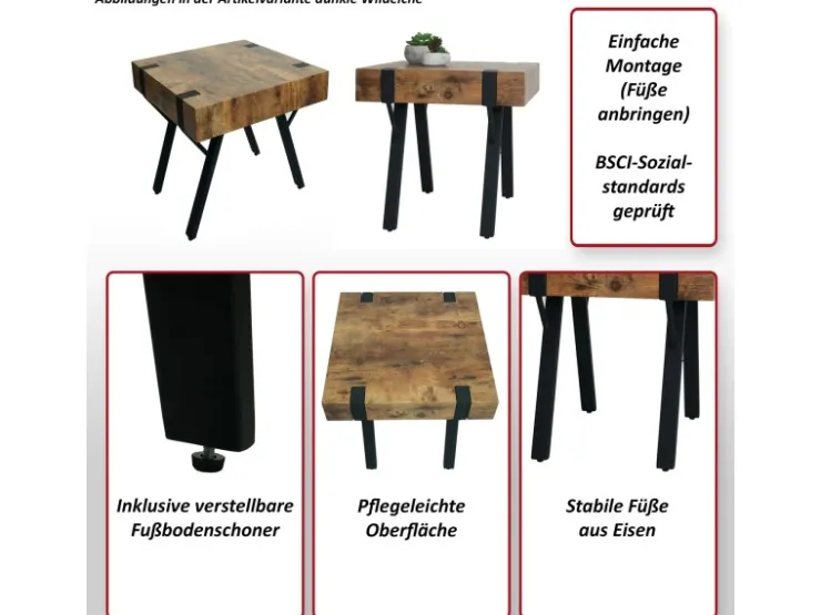 MCW Beistelltisch L54 Dunkle