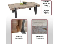 MCW Couchtisch A15b* Klarlacke