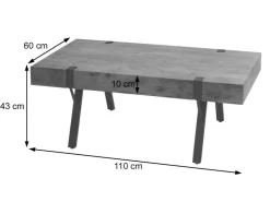 MCW Couchtisch L54 Marmor-Optik Grau* Möbelserien
