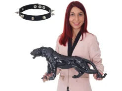 MCW Deko Figur Panther mit Halsband mit Halsband