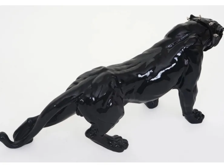 MCW Deko Figur Panther mit Halsband mit Halsband