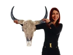 MCW Deko Schädel T454 Longhorn Tribal* Dekorative Figuren